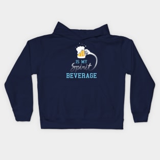 Funny Beer Spirit Animal Drinking Slogan For Beer Drinkers Kids Hoodie